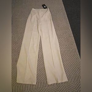 White High Waisted FashionNova Dress Pants